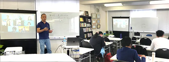 オンライン講座：講師と受講生が双方向でつながる様子